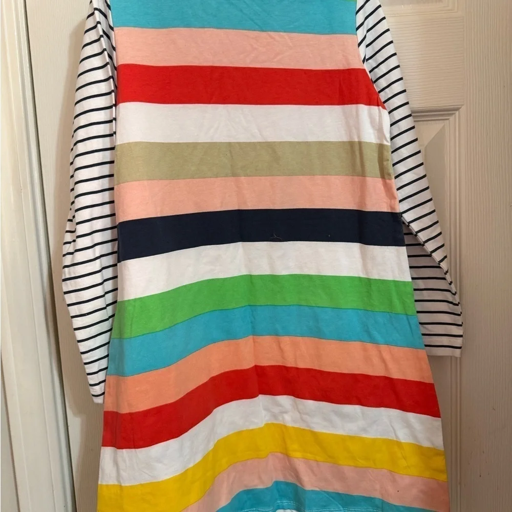NWT Rainbow Striped Dress